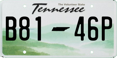 TN license plate B8146P