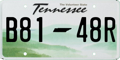 TN license plate B8148R