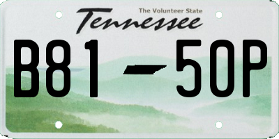 TN license plate B8150P