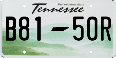 TN license plate B8150R