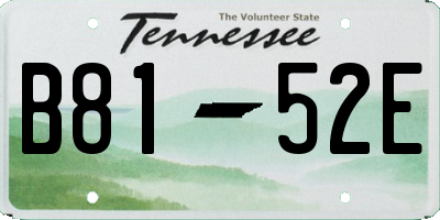 TN license plate B8152E