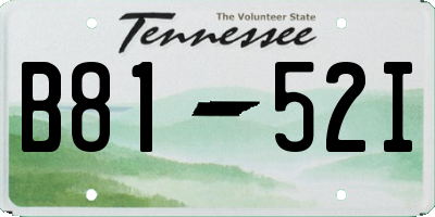 TN license plate B8152I