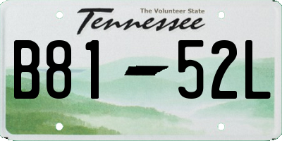 TN license plate B8152L