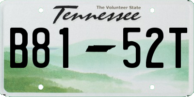 TN license plate B8152T
