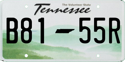 TN license plate B8155R