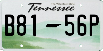 TN license plate B8156P