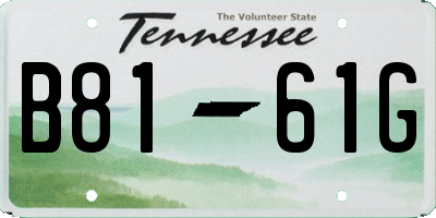 TN license plate B8161G