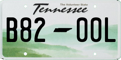 TN license plate B8200L