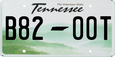 TN license plate B8200T