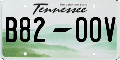 TN license plate B8200V