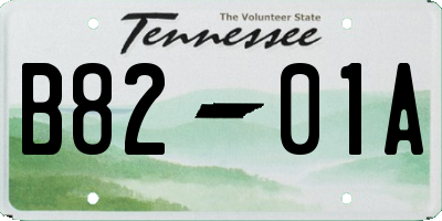 TN license plate B8201A