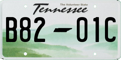 TN license plate B8201C