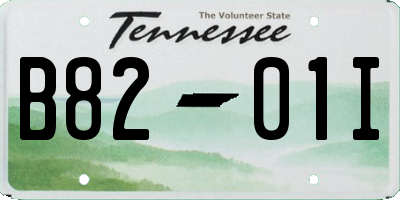 TN license plate B8201I