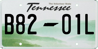 TN license plate B8201L