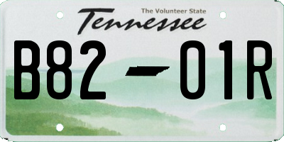 TN license plate B8201R