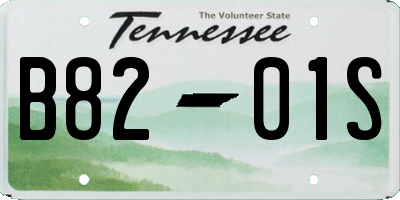 TN license plate B8201S