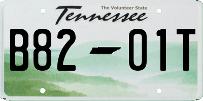 TN license plate B8201T