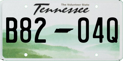 TN license plate B8204Q