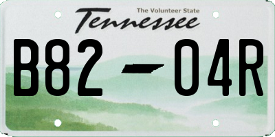 TN license plate B8204R
