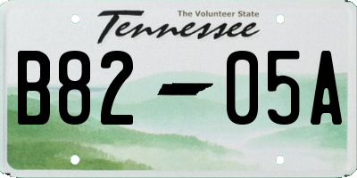 TN license plate B8205A