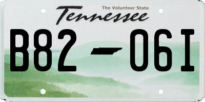 TN license plate B8206I