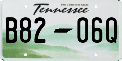 TN license plate B8206Q