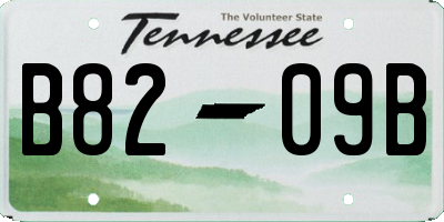 TN license plate B8209B