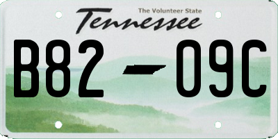 TN license plate B8209C
