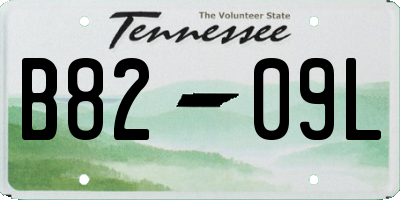 TN license plate B8209L