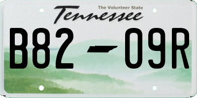 TN license plate B8209R