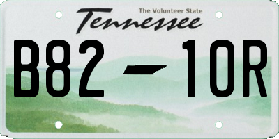 TN license plate B8210R