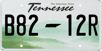 TN license plate B8212R
