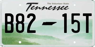 TN license plate B8215T