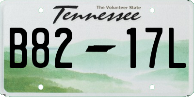 TN license plate B8217L