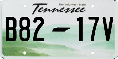 TN license plate B8217V