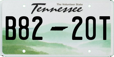 TN license plate B8220T