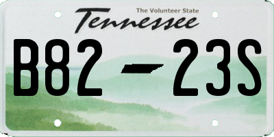 TN license plate B8223S
