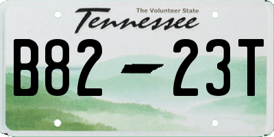 TN license plate B8223T