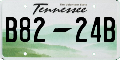 TN license plate B8224B