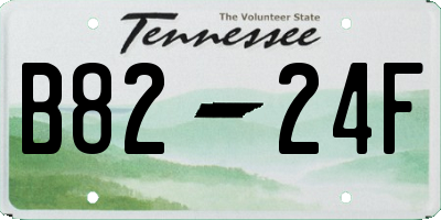 TN license plate B8224F