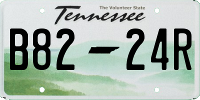 TN license plate B8224R