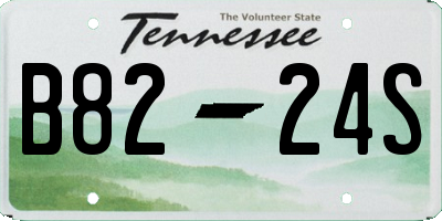 TN license plate B8224S