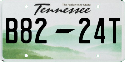 TN license plate B8224T