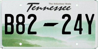 TN license plate B8224Y