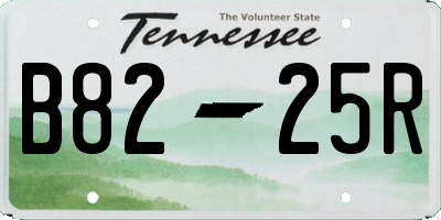 TN license plate B8225R