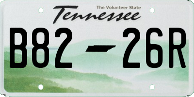 TN license plate B8226R