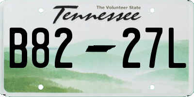 TN license plate B8227L