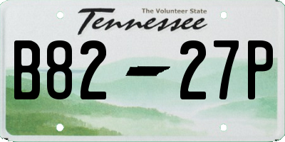 TN license plate B8227P