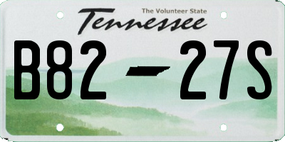 TN license plate B8227S