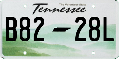 TN license plate B8228L